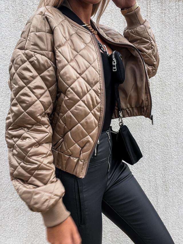 Ivyshape | Padded Bomber Jacket