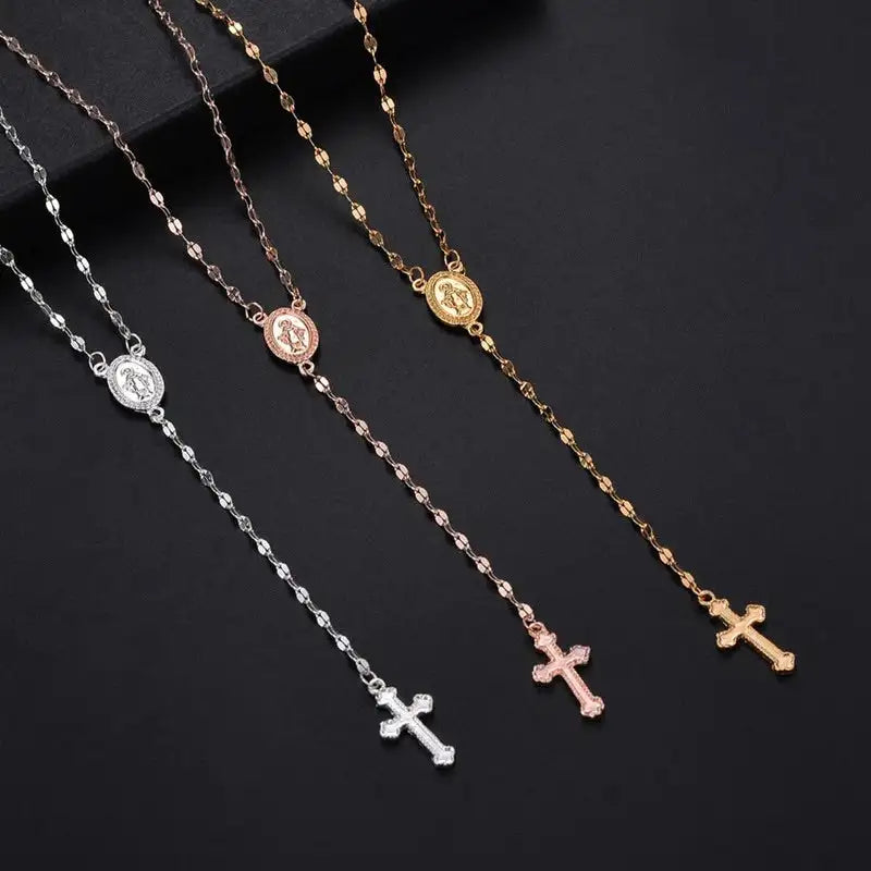 Ivyshape | Elegant Rosary Necklace for Women