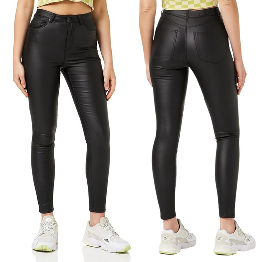 Ivyshape | Women's Leather Pants Slim