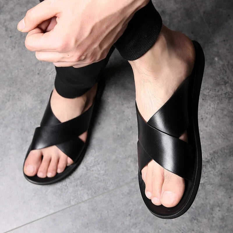 IvyShape | Comfortable Non-Slip Leather Sandals