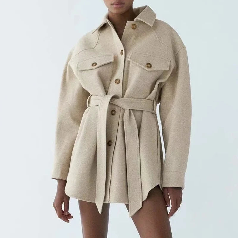 Ivyshape | Belted Coat