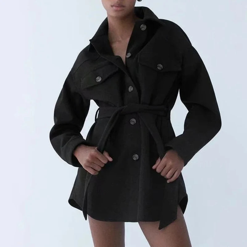 Ivyshape | Belted Coat