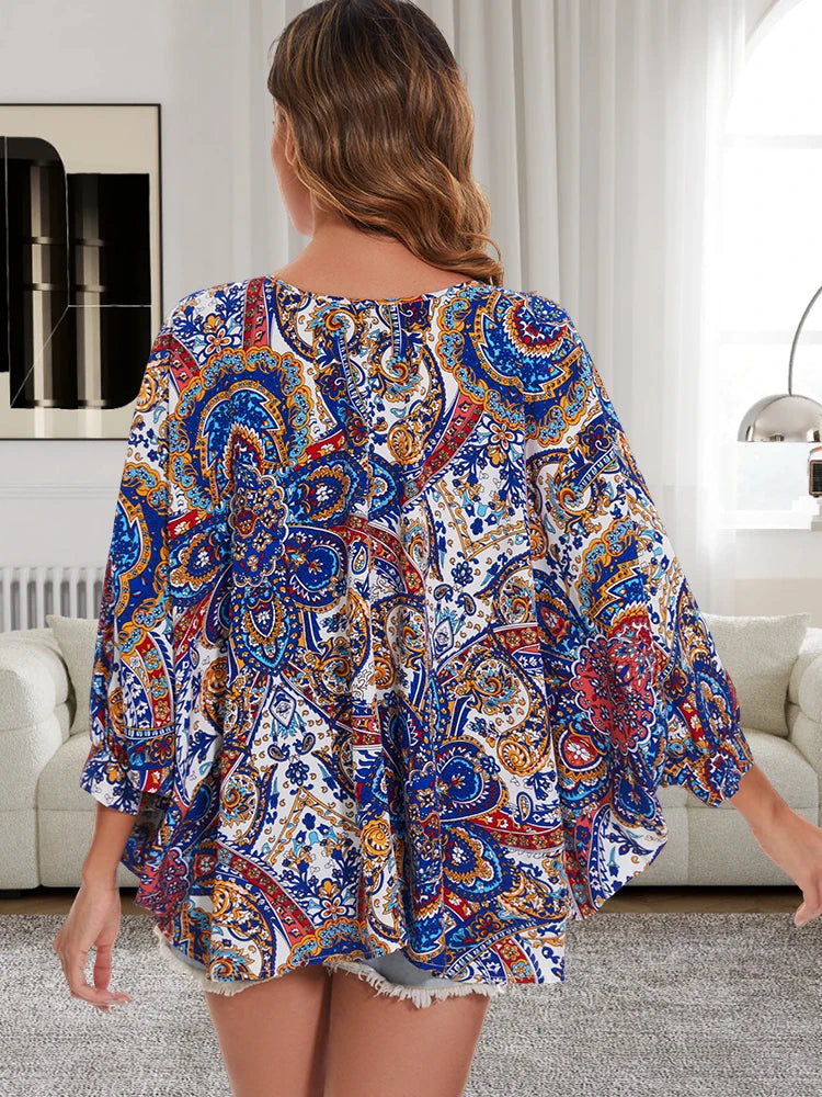 Stylish Chiffon Floral Blouse for Women