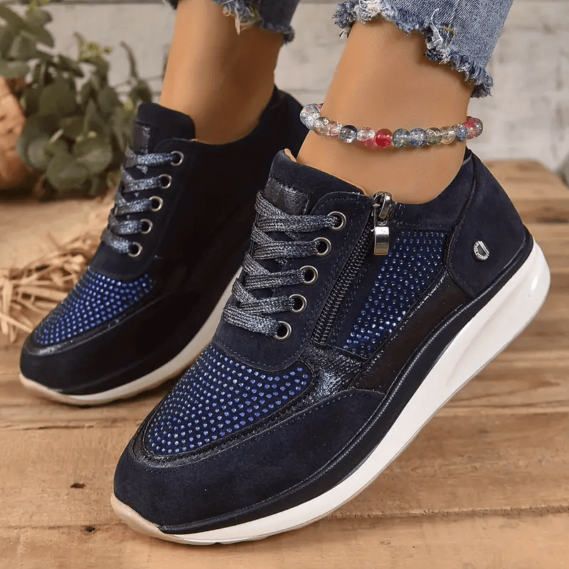 Ivyshape | Women's Sneakers with Zipper