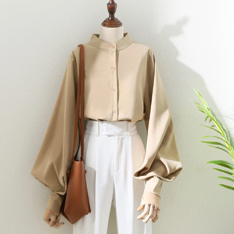 Chic Lantern Sleeve Blouse for Women