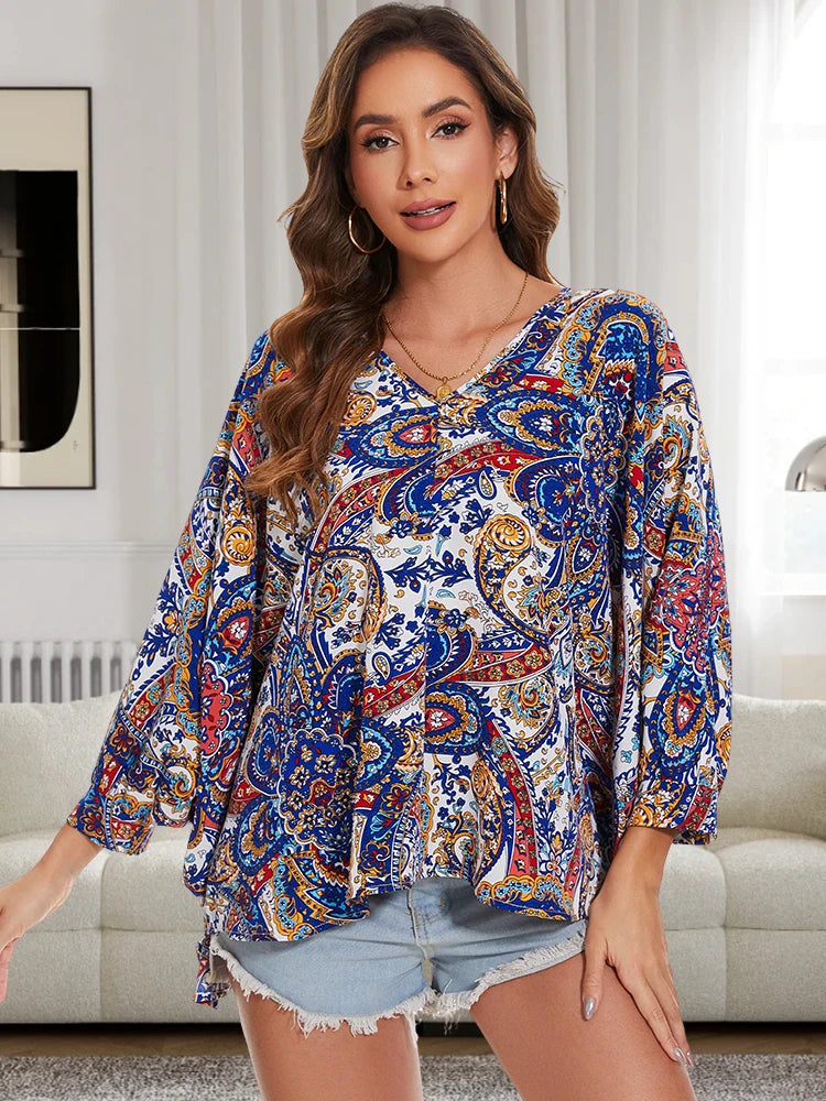 Stylish Chiffon Floral Blouse for Women