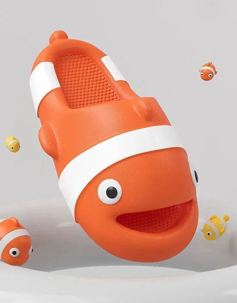 Cute Little Fish Cartoon Slippers for Unisex