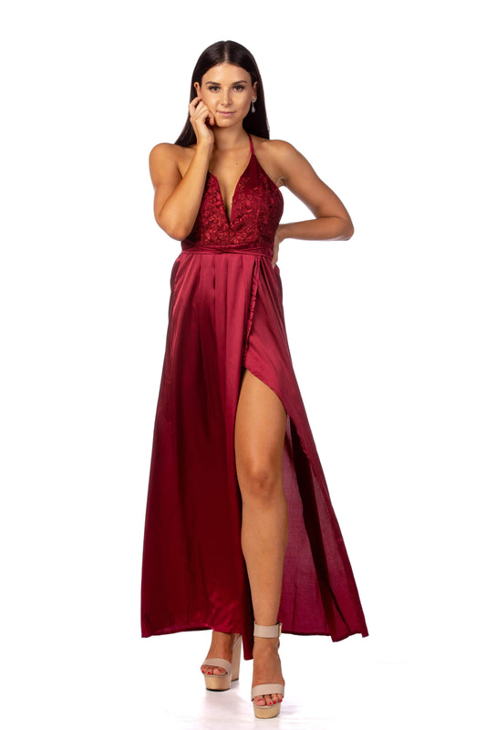 Wine Formal Dress