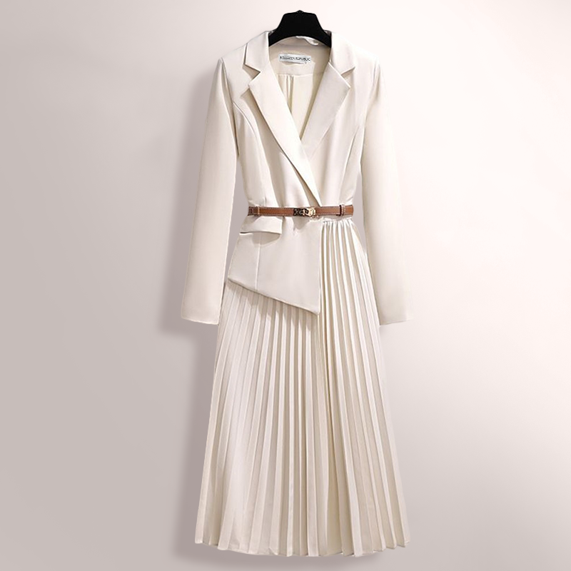 Intricate Pleated Trench Coat