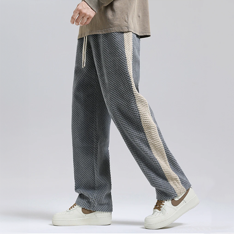 Ivyshape | Straight-Cut Corduroy Joggers