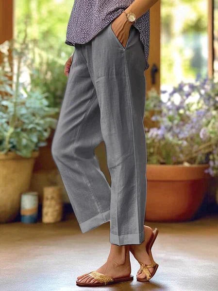 Ivyshape | Airy Women's Linen Pants for Summer
