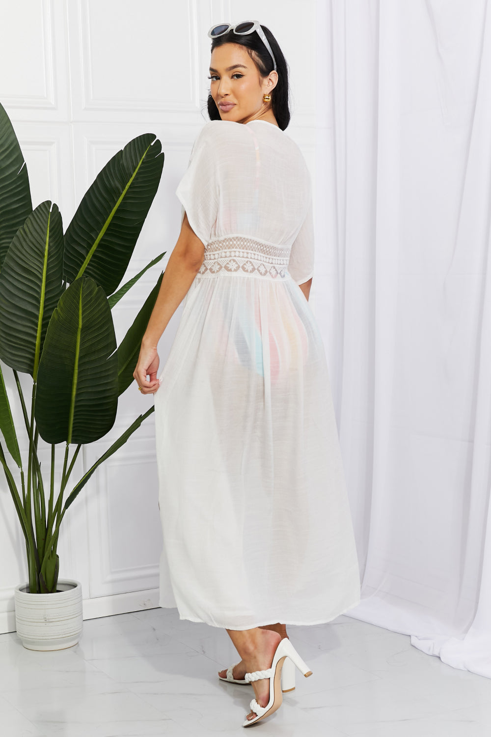 Ivyshape | West Swim Sun Goddess Knotted Maxi Cover-Up