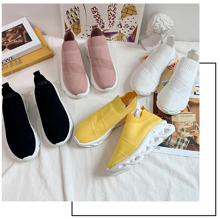 Fashionable Slip-On Running Shoes for Women