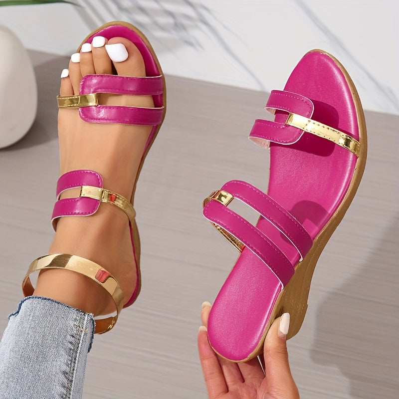 Ivyshape | Colorblock Sandals