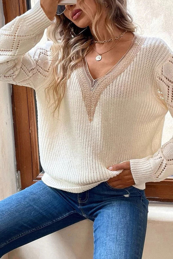 Ivyshape | Casual Pullover Women's Knitted Sweater