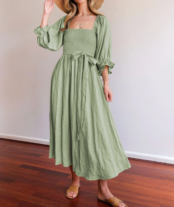 Summer Midi Dress with Ruffles | Ideal for Summer