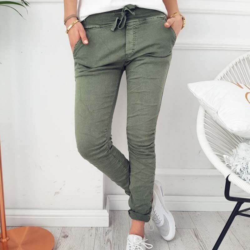 Ivyshape | Lightweight Casual Elastic Pants for Women