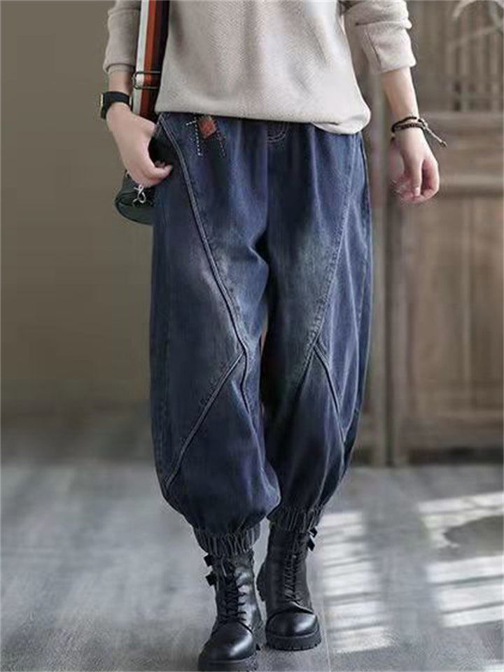 Vintage Loose Comfy All-match Street Jeans for Women