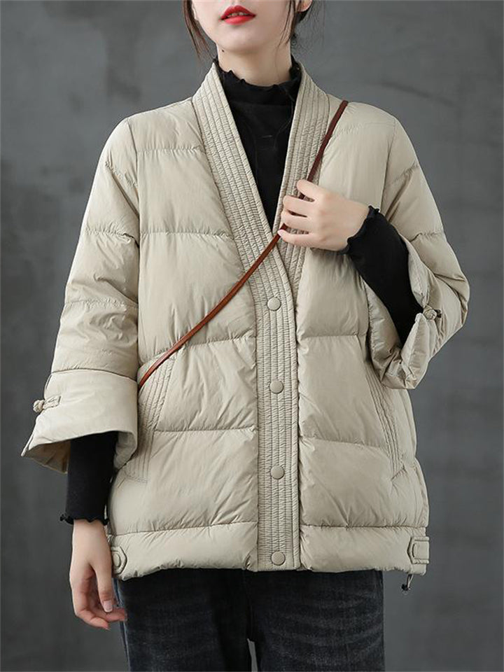 Super Warm White Duck Down Coats for Winter