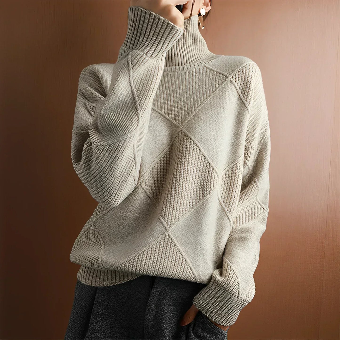 Ivyshape | Soft Knitted Turtleneck