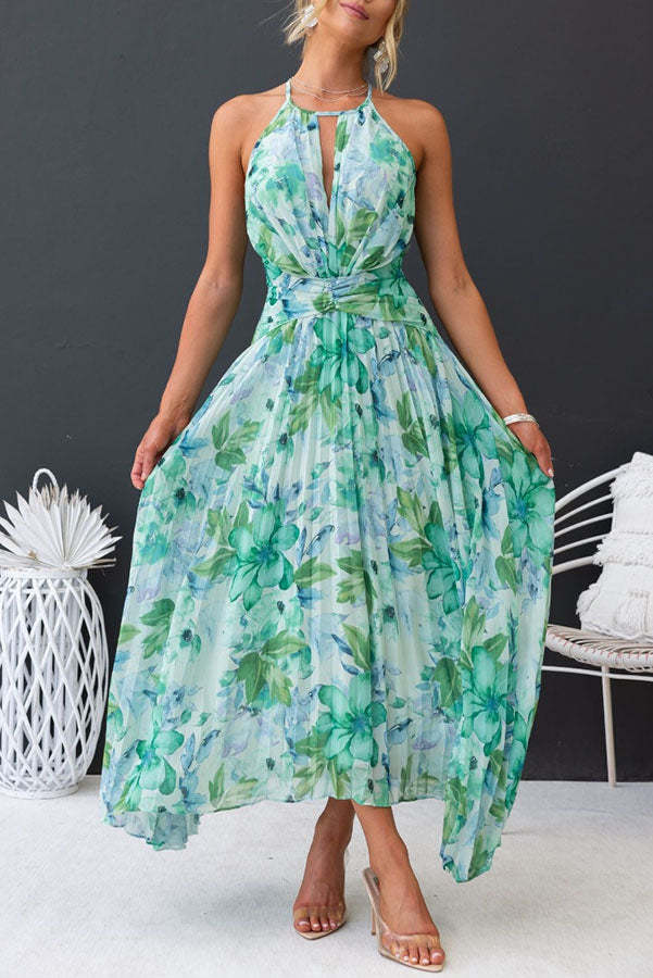 Ivyshape | Floral Chiffon Dress