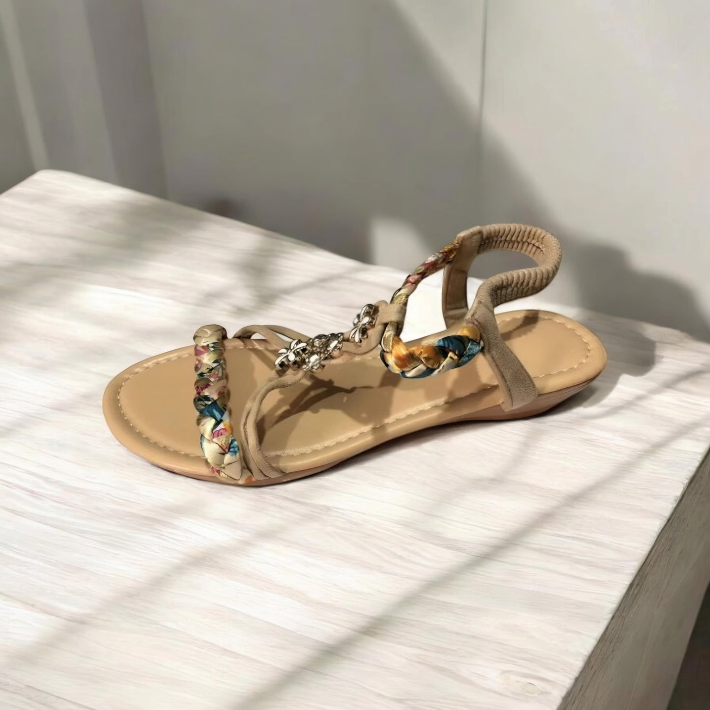 Ivyshape | Woven Flat Sandals