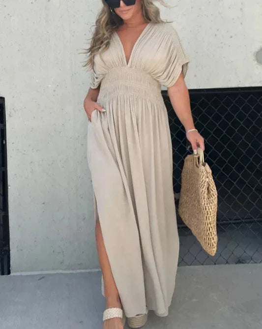 Ivyshape | V-Neck Effortless Maxi Dress