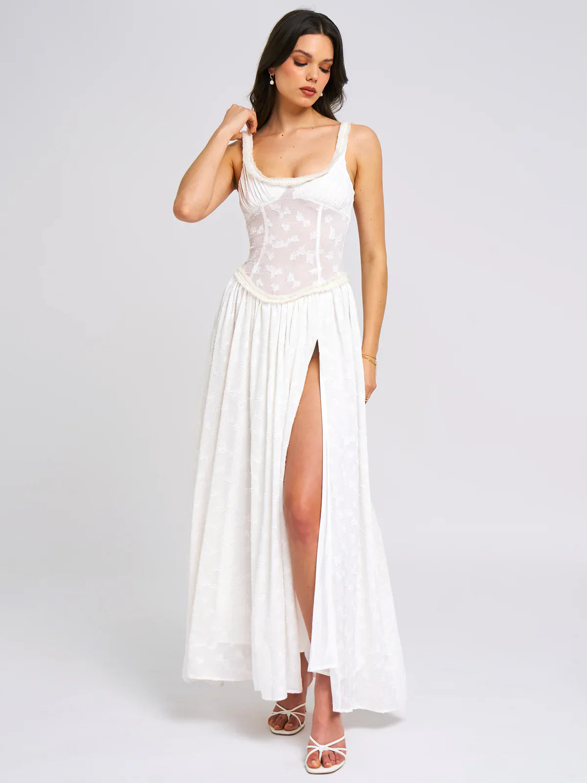 Ivyshape | Meadows Lace Maxi Dress