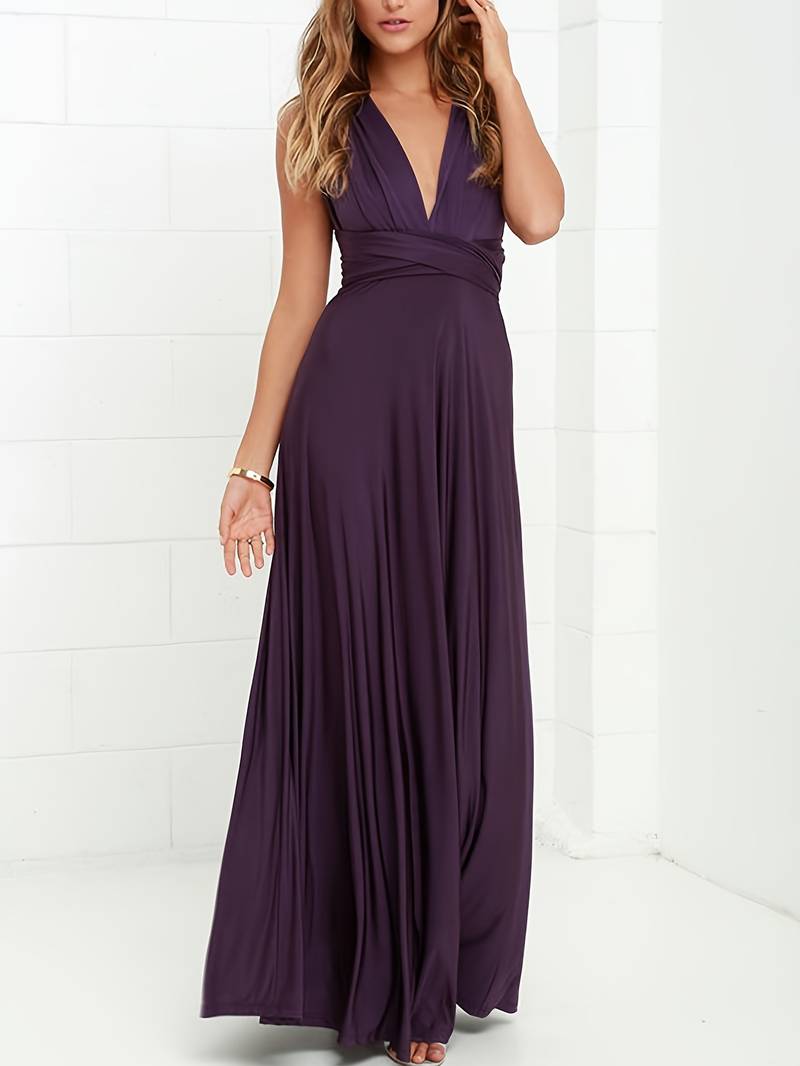 Ivyshape | Elegant Convertible Maxi Dress
