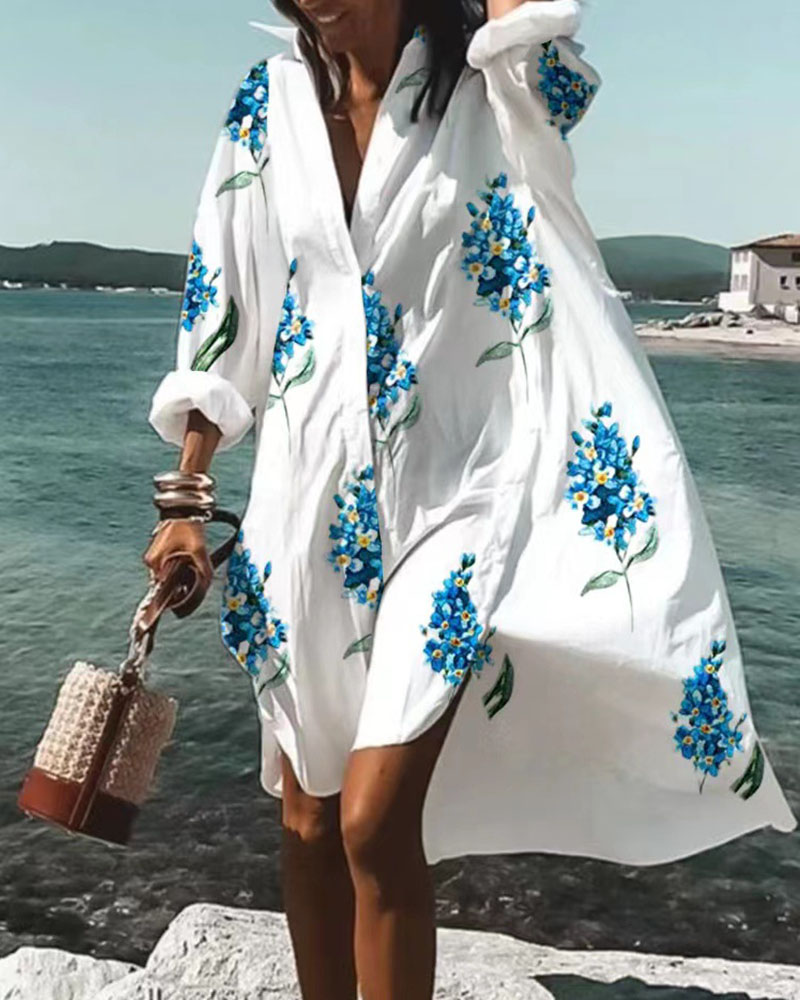 Fashion Loose Shirt Dress