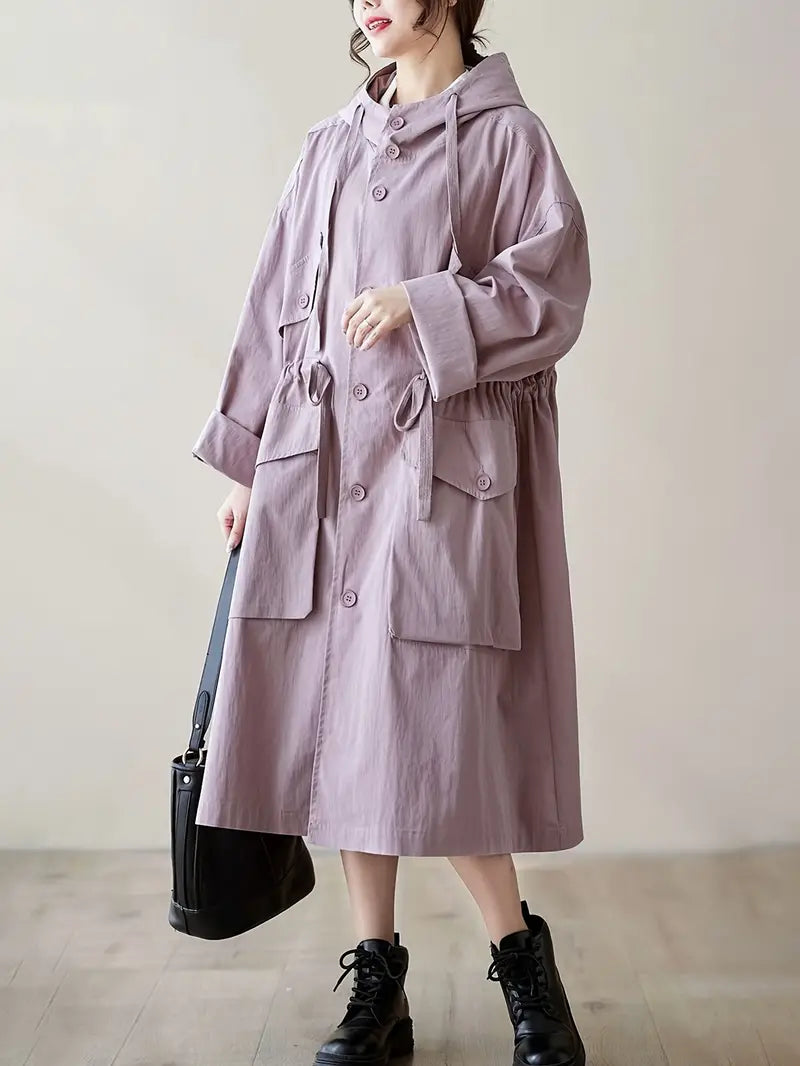 Ivyshape | Stylish Trench Coat for Ladies