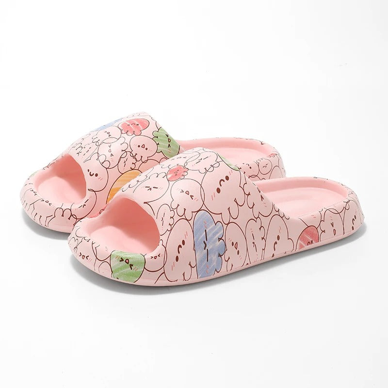 Adorable Non-Slip Bunny Slippers for Women