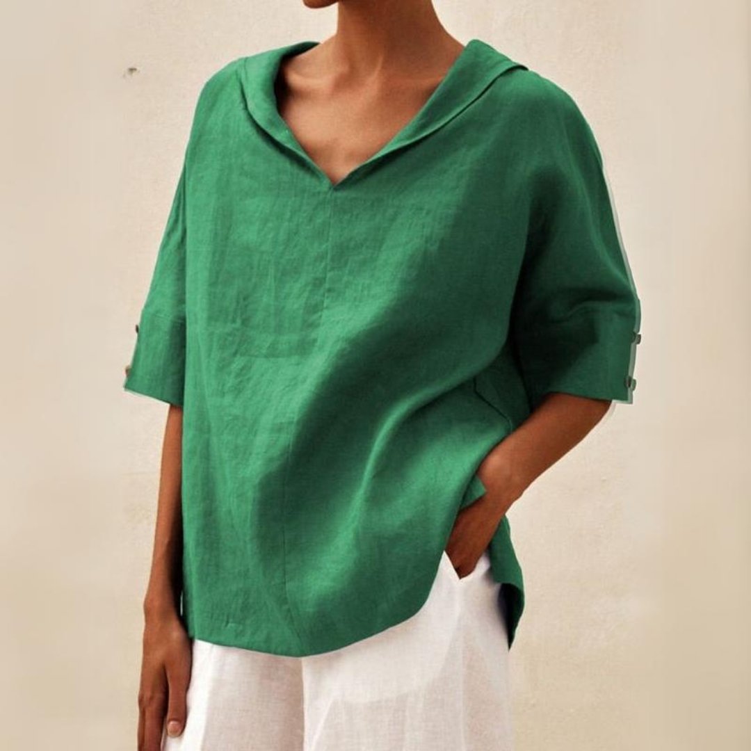 IvyShape | Elegant Linen Shirt for Summer