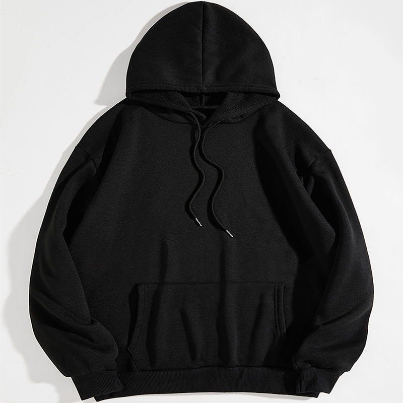 Ivyshape | Text Print Hoodie