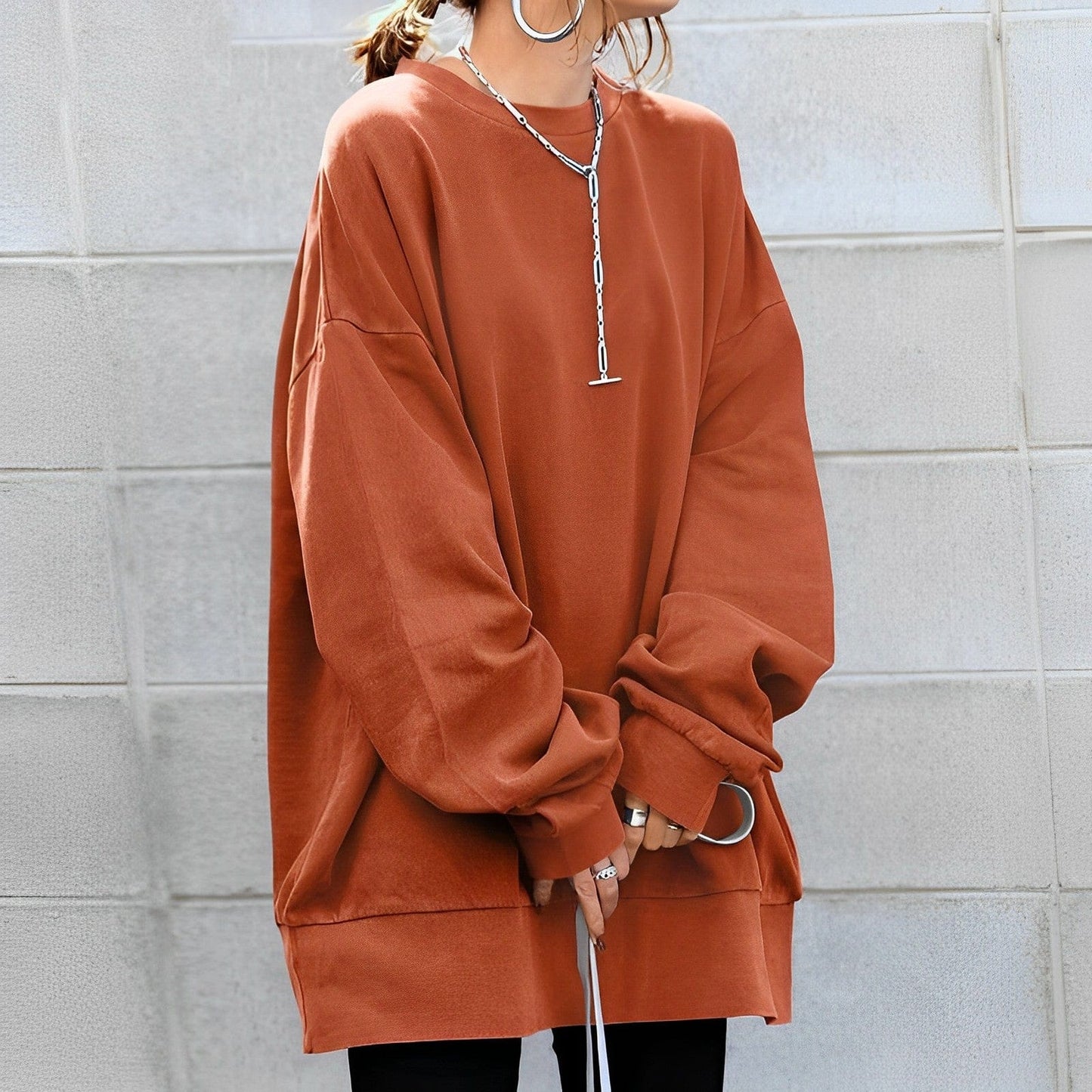 Ivyshape | Women's Oversized Sweatshirt