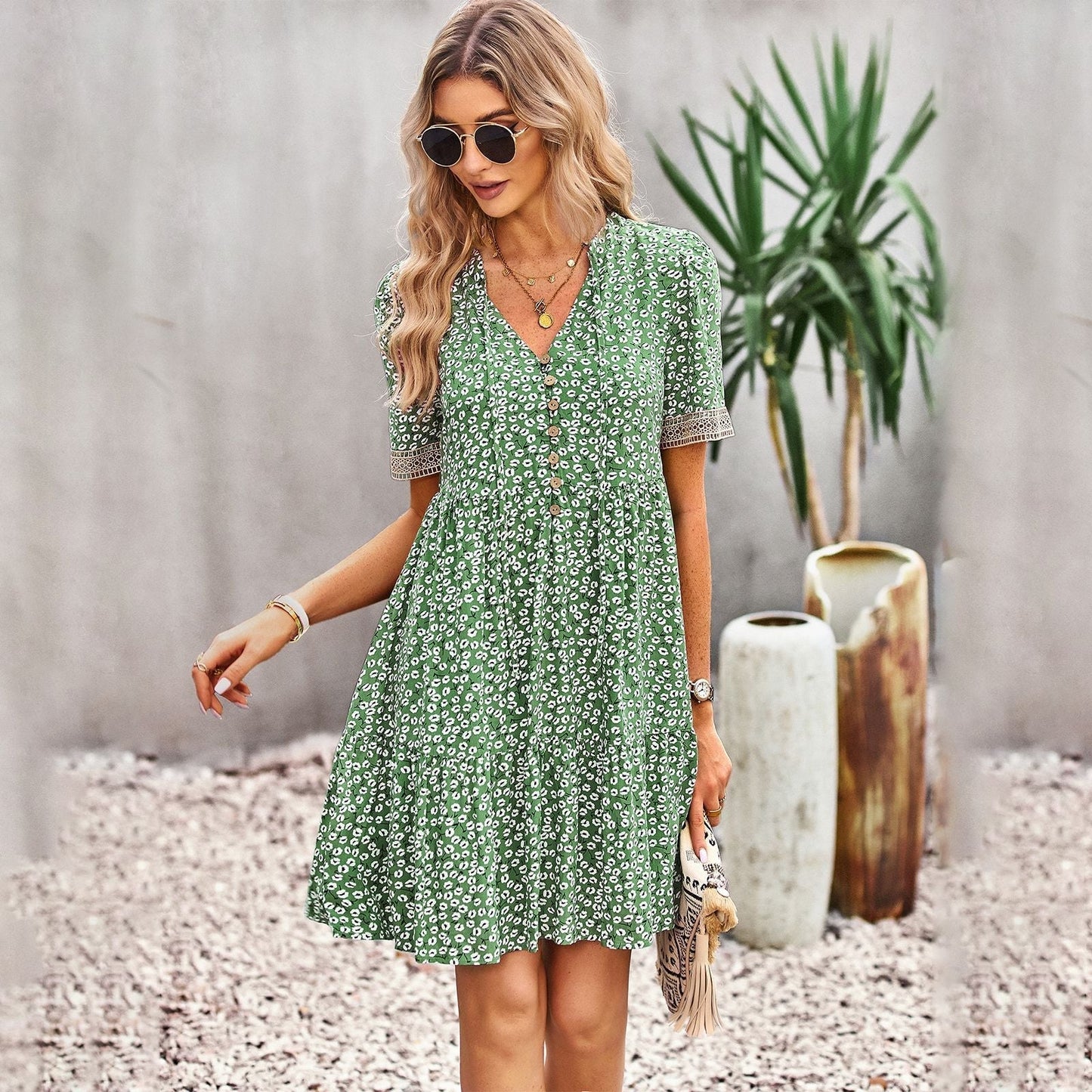 Summer Elegant Casual Loose Mini Dress | Perfect for Casual Days