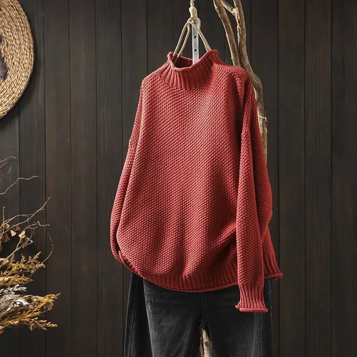 Ivyshape | Soft Knitted Turtleneck Sweater