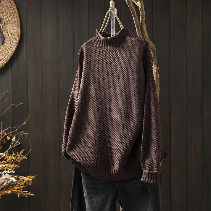 Ivyshape | Soft Knitted Turtleneck Sweater