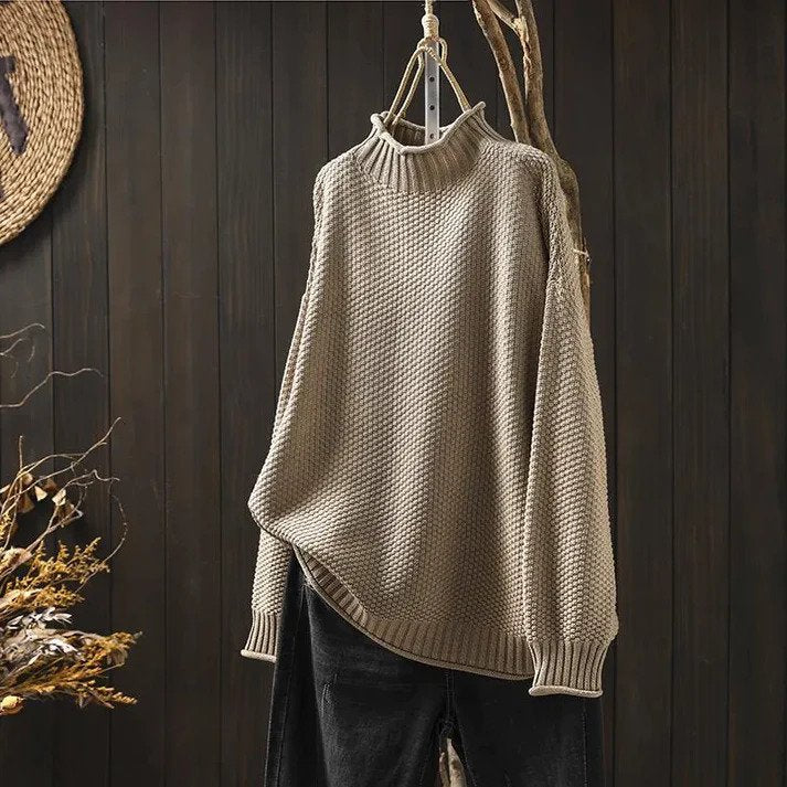 Ivyshape | Soft Knitted Turtleneck Sweater