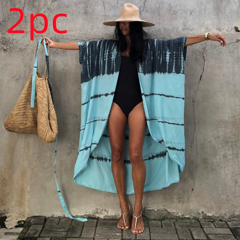 Ivyshape | Women's Beach Cover Up Cardigan Long