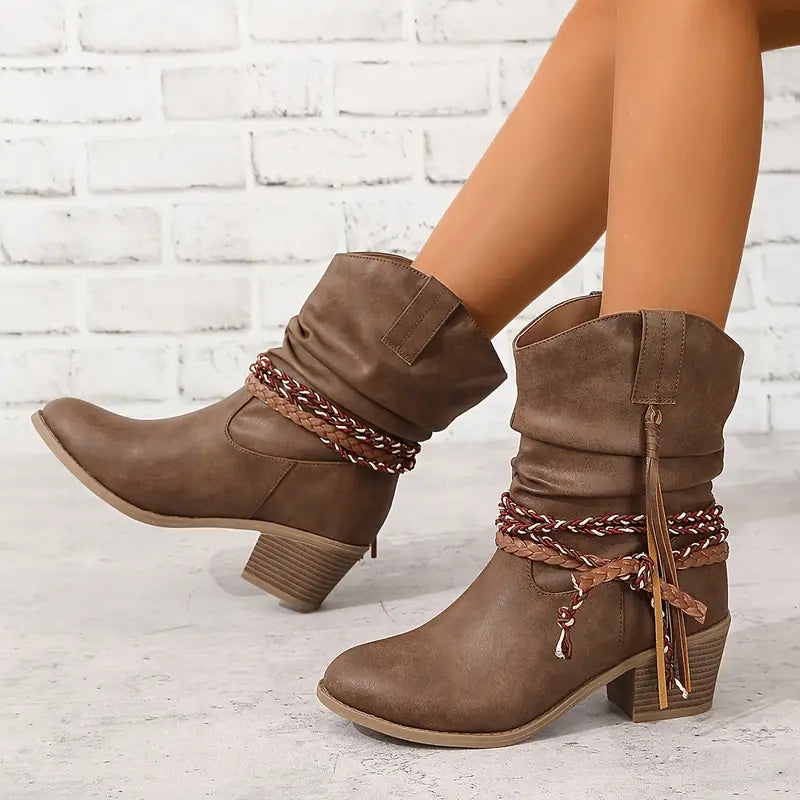 Ivyshape | Women's Western Cowboy Boots