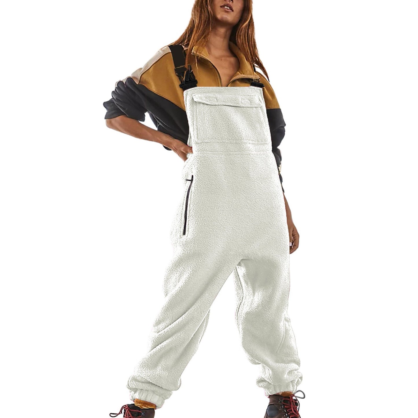 Ivyshape | Workwear Jumpsuit Polar Fleece