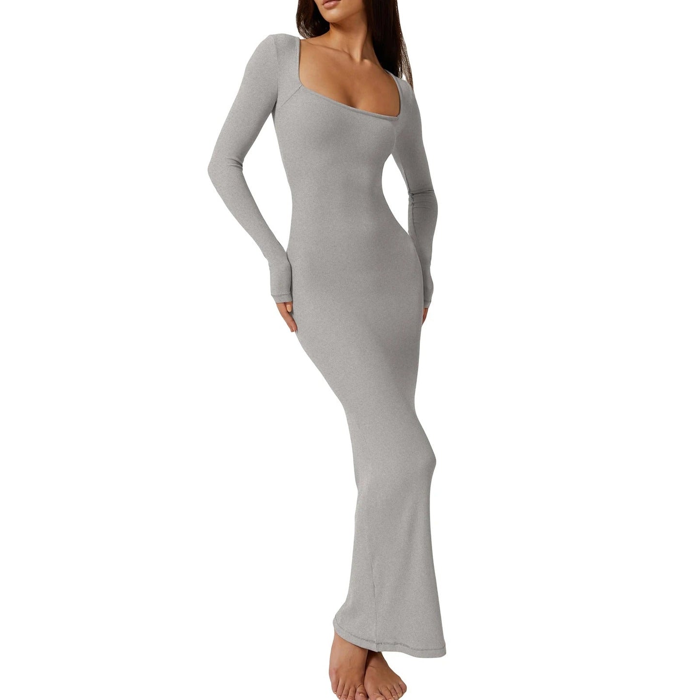 Ivyshape | Sleek Ribbed Bodycon Dress for Women