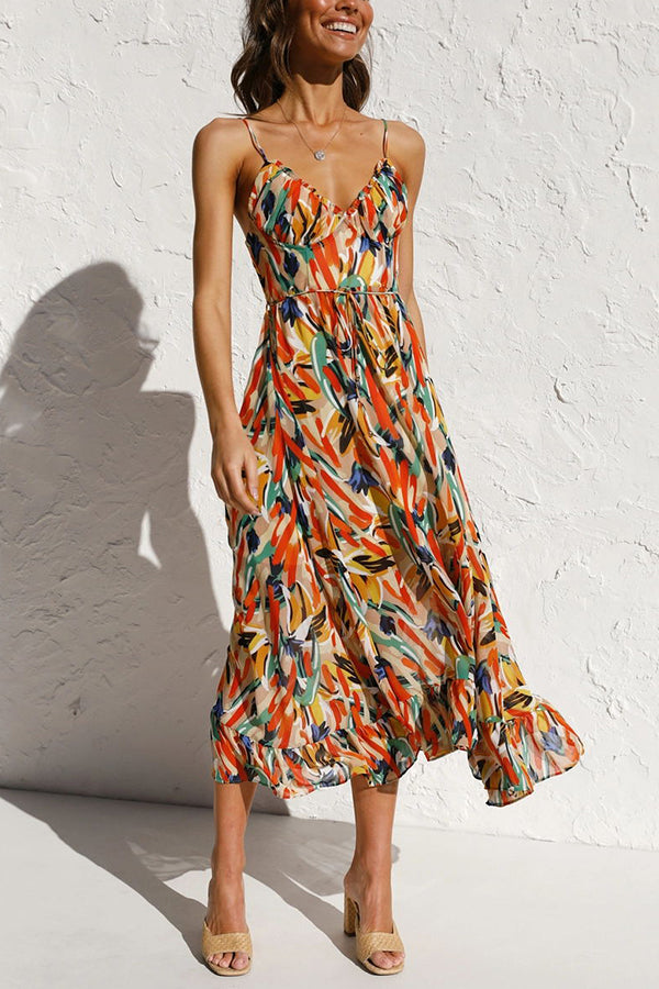 Ivyshape | Multi-Colored Midi Dress