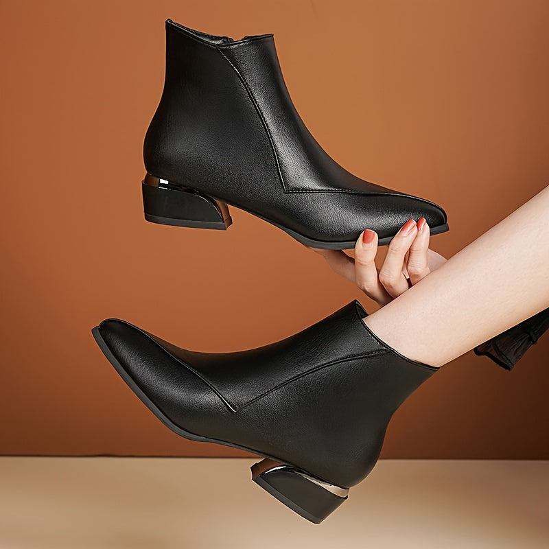 Ivyshape | Ankle Boots With Heel And Zipper Closure