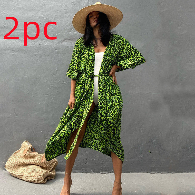 Ivyshape | Women's Beach Cover Up Cardigan Long