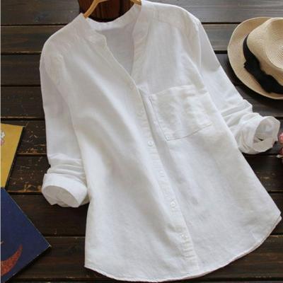 IvyShape | Casual, Loose Shirt made of Linen-Cotton