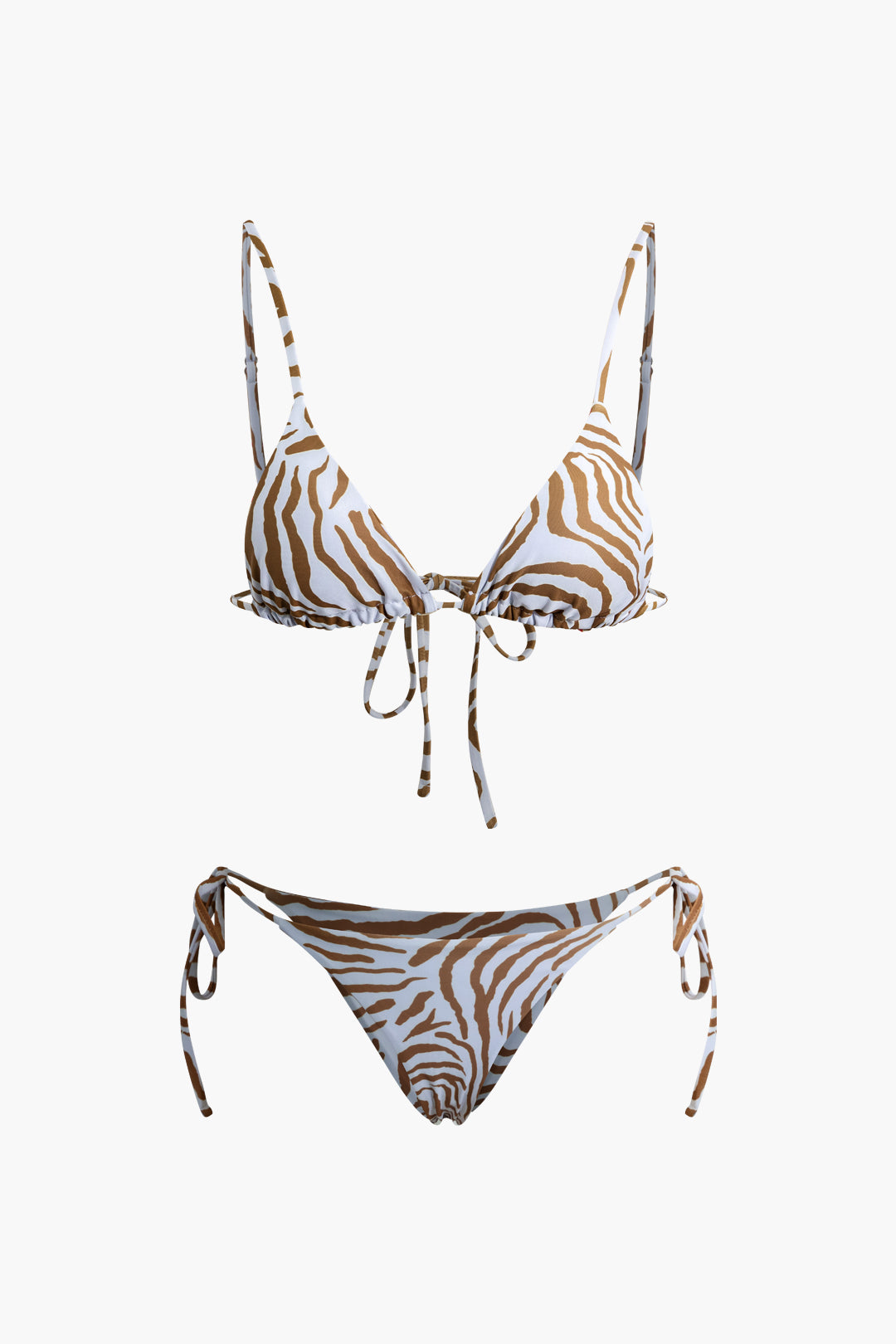 Ivyshape | Print Tied Bikini Set