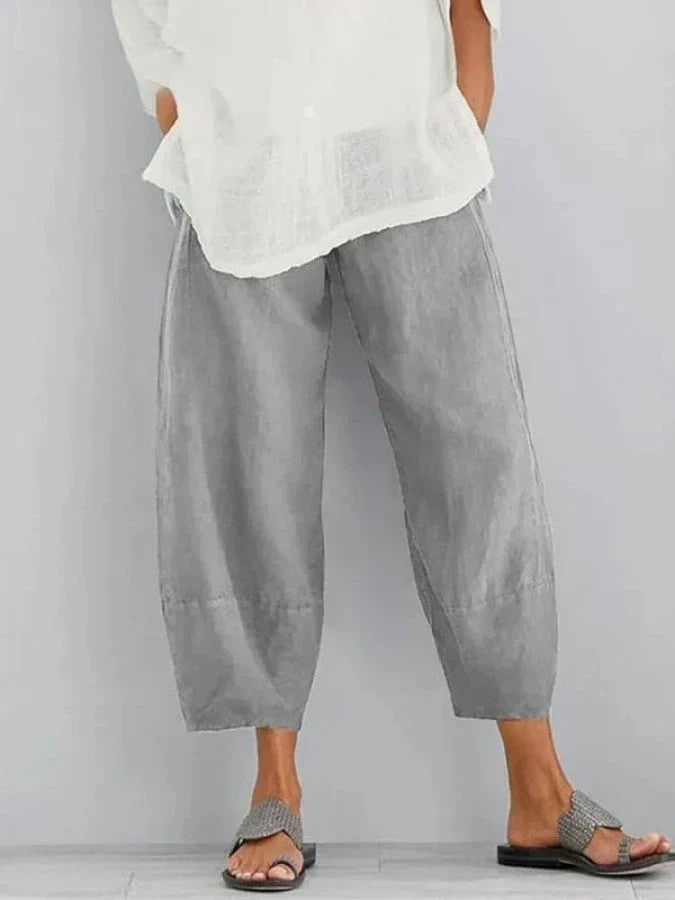Ivyshape | Linen leisure pants for women