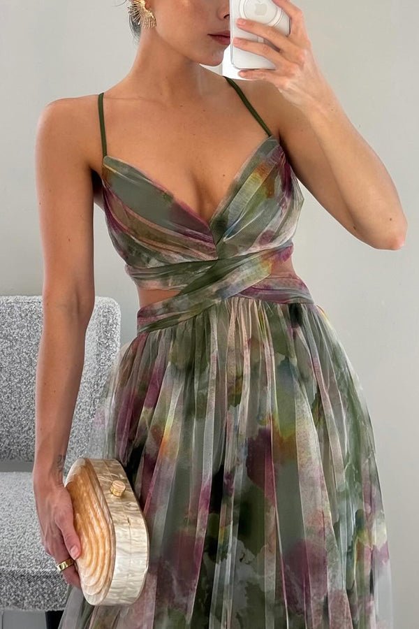 Ivyshape | Elegant Maxi Dress in Beautiful Floral Pattern